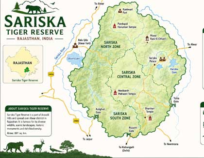 sariska map